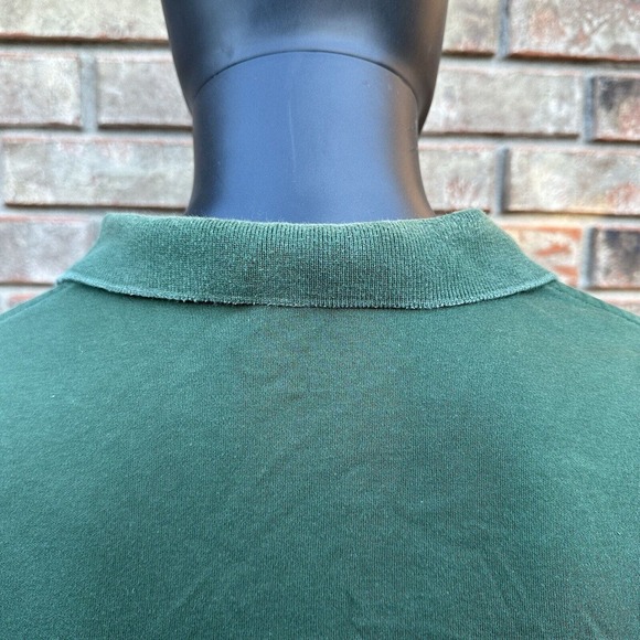 Polo By Ralph Lauren Polo Shirt Mens XXL Short Sleeve Solid Green Orange Pony - Picture 5 of 7